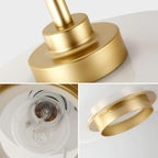 Nordisk glass- og metallpendel fra Nyra med varm LED-glød | Snurv