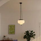 Lunara Contemporary Glass and Steel Pendant Light for Modern Interiors | Snurv