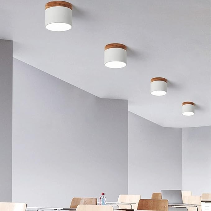 Virel Nordic LED Ceiling Light Minimalist Cylindrical Fixture | Snurv