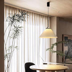 Velora Cream Pleated Pendant Lamp With Warm Light And Soft Scandinavian Style | Snurv