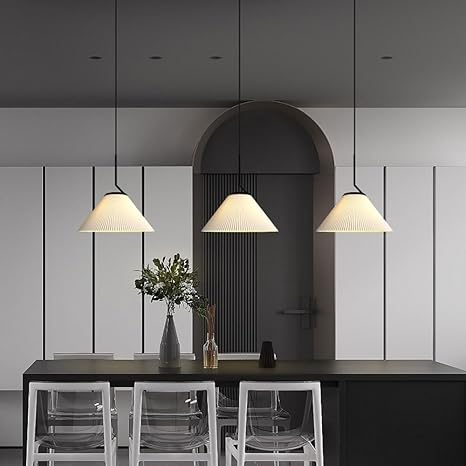 Velora Cream Pleated Pendant Lamp With Warm Light And Soft Scandinavian Style | Snurv