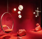 مصباح قلادة نيارة مون-كيرف مع الأكريليك والنحاس | سنورف