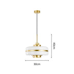 Nordisk glass- og metallpendel fra Nyra med varm LED-glød | Snurv