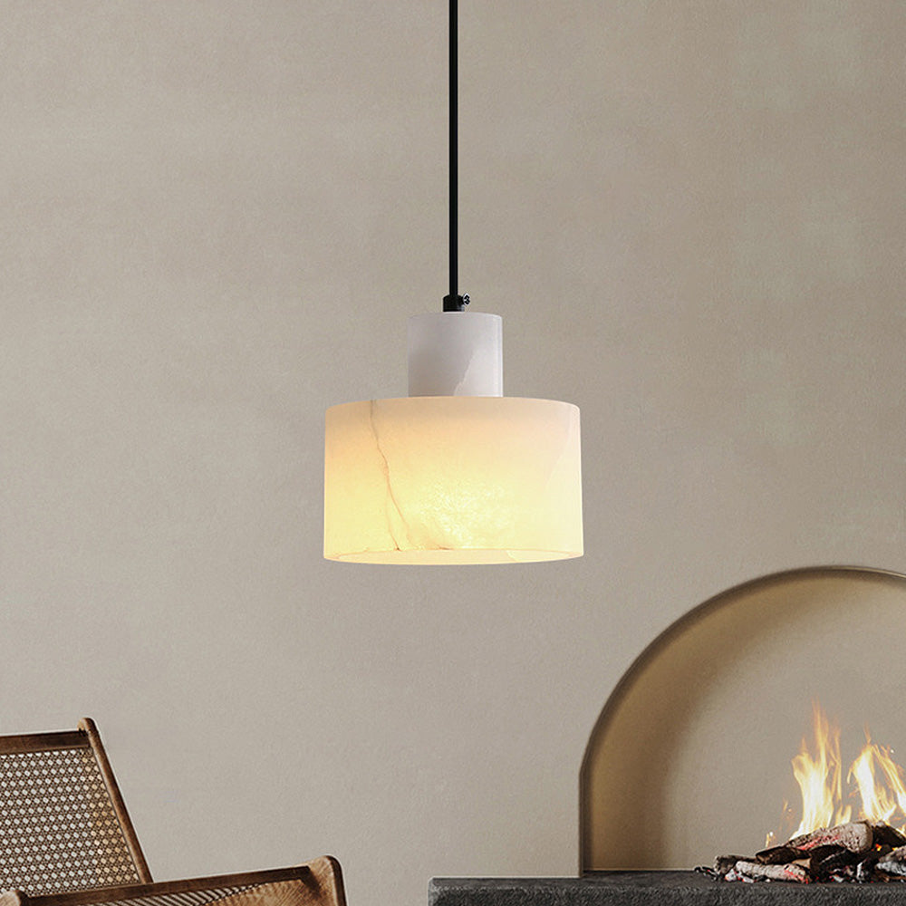 Nordin White Marble Pendant Light for Scandinavian Interiors | Snurv