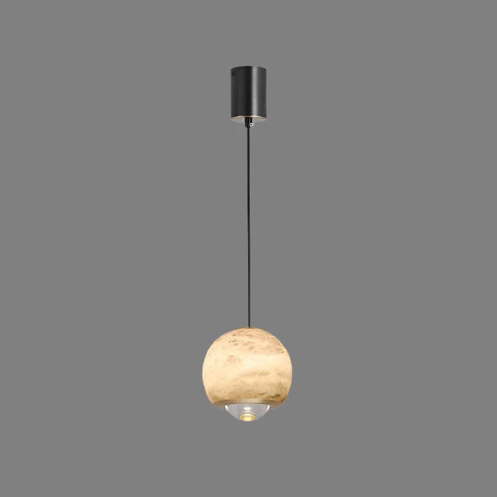 Solara Marble and Alabaster Luster Lamp in Scandinavian Style | Snurv