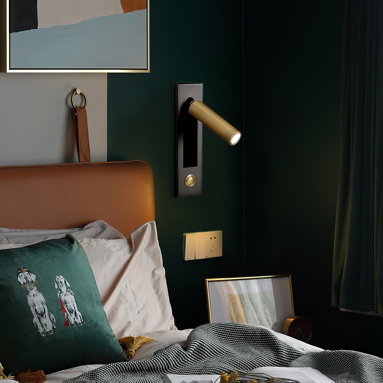 Astrae Flush Mount Bedside Wall Light For Reading And Warmth | Snurv