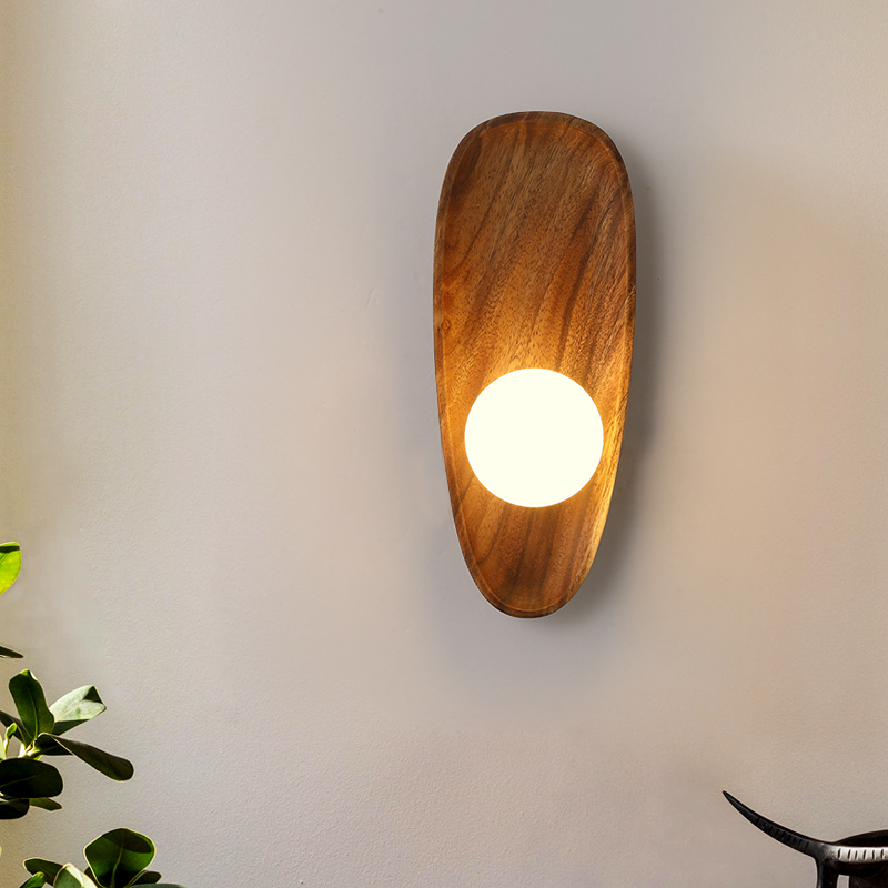 Verdara Wood Wall Lamp With Natural Warm Glow For Cozy Ambience | Snurv