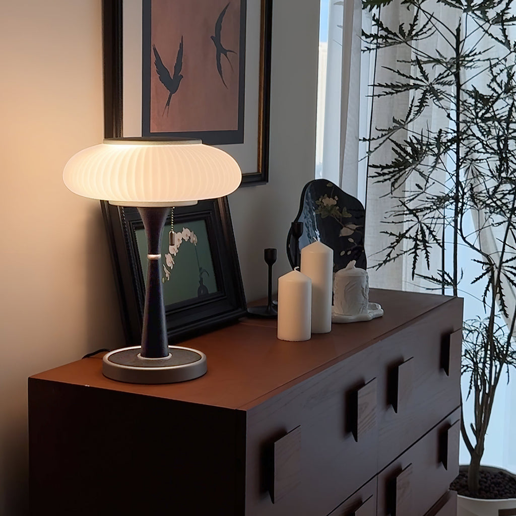 Terraline Matsutake Inspired Table Lamp Natural Glow | Snurv