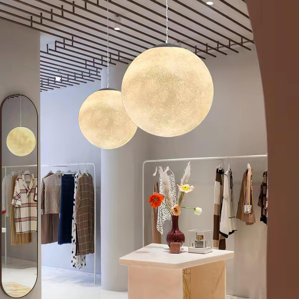 Aurelian Glow Pendant Light for Soft Moonlit Ambiance in Any Room | Snurv
