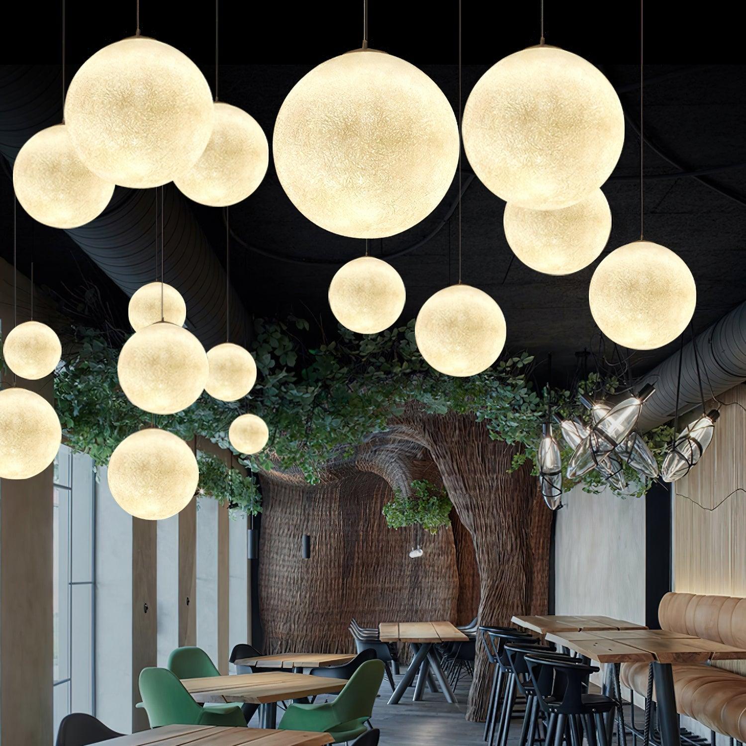 Aurelian Glow Pendant Light for Soft Moonlit Ambiance in Any Room | Snurv