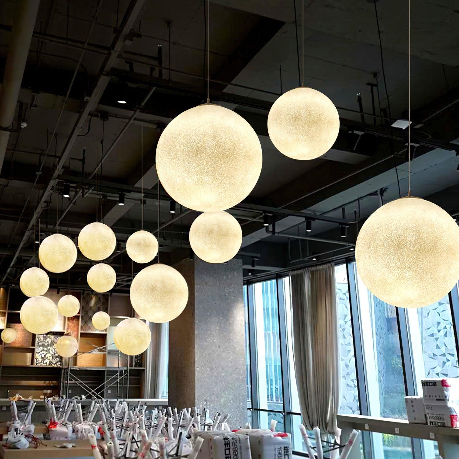 Aurelian Glow Pendant Light for Soft Moonlit Ambiance in Any Room | Snurv
