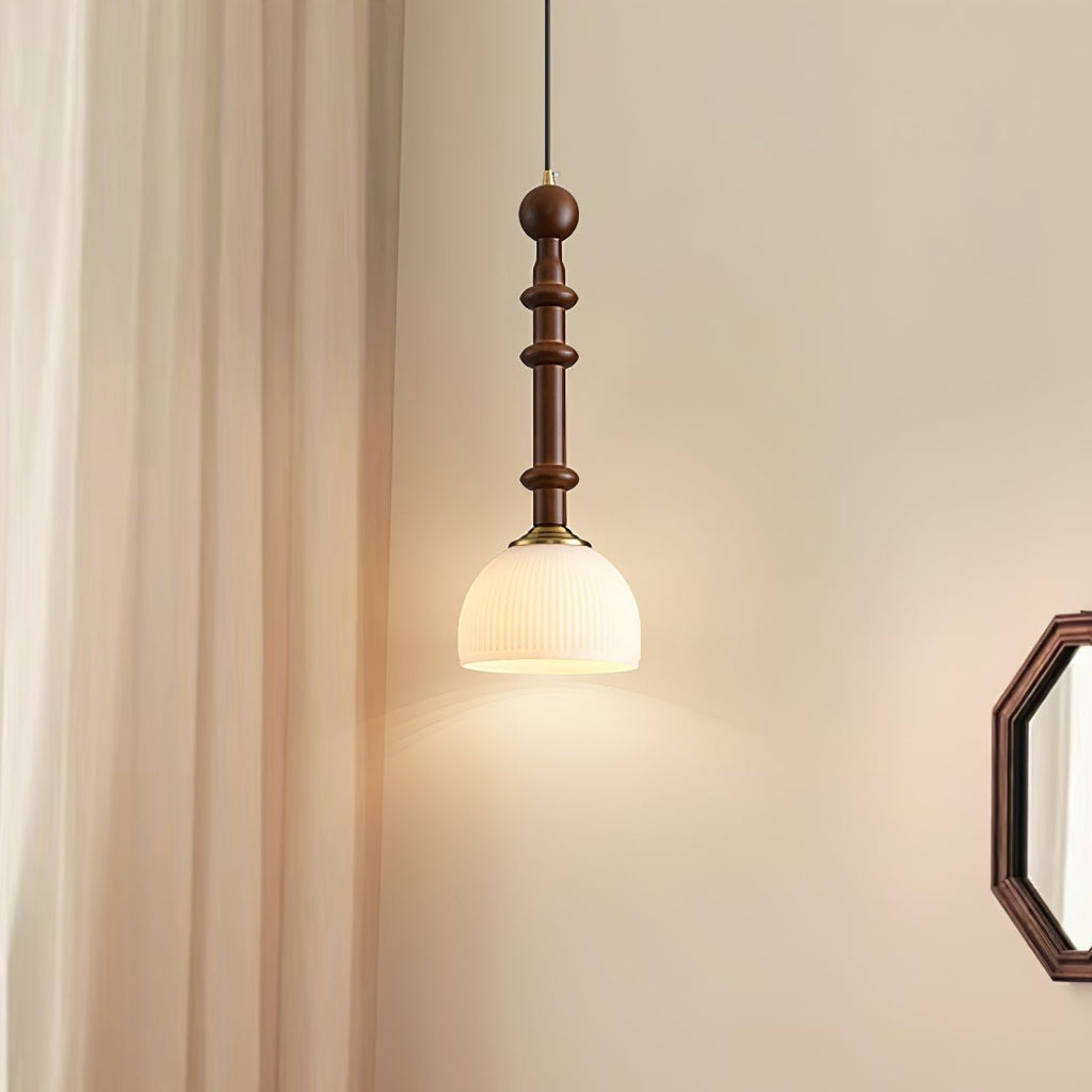 VeroLume Italian Style Pendant Lamp With Warm Glass Shade | Snurv