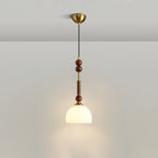 VeroLume Italian Style Pendant Lamp With Warm Glass Shade | Snurv