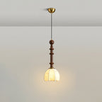 VeroLume Italian Style Pendant Lamp With Warm Glass Shade | Snurv