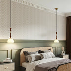 VeroLume Italian Style Pendant Lamp With Warm Glass Shade | Snurv