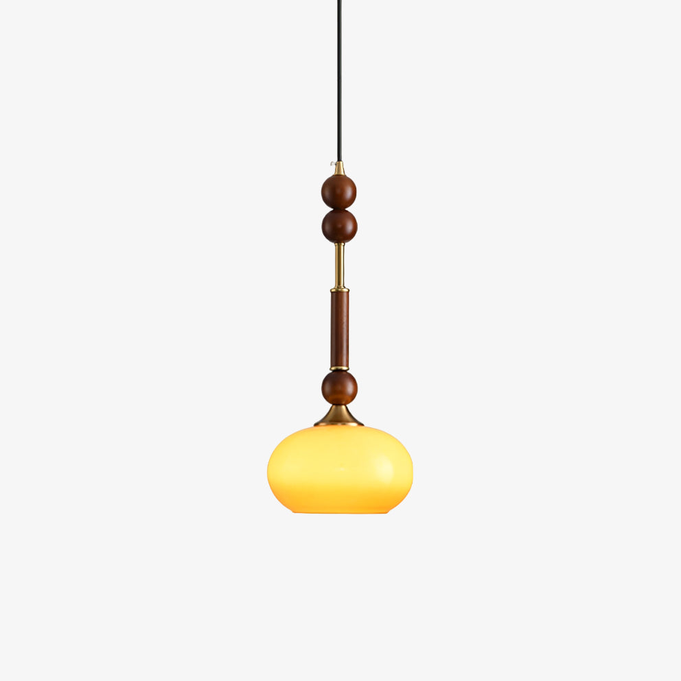 VeroLume Italian Style Pendant Lamp With Warm Glass Shade | Snurv