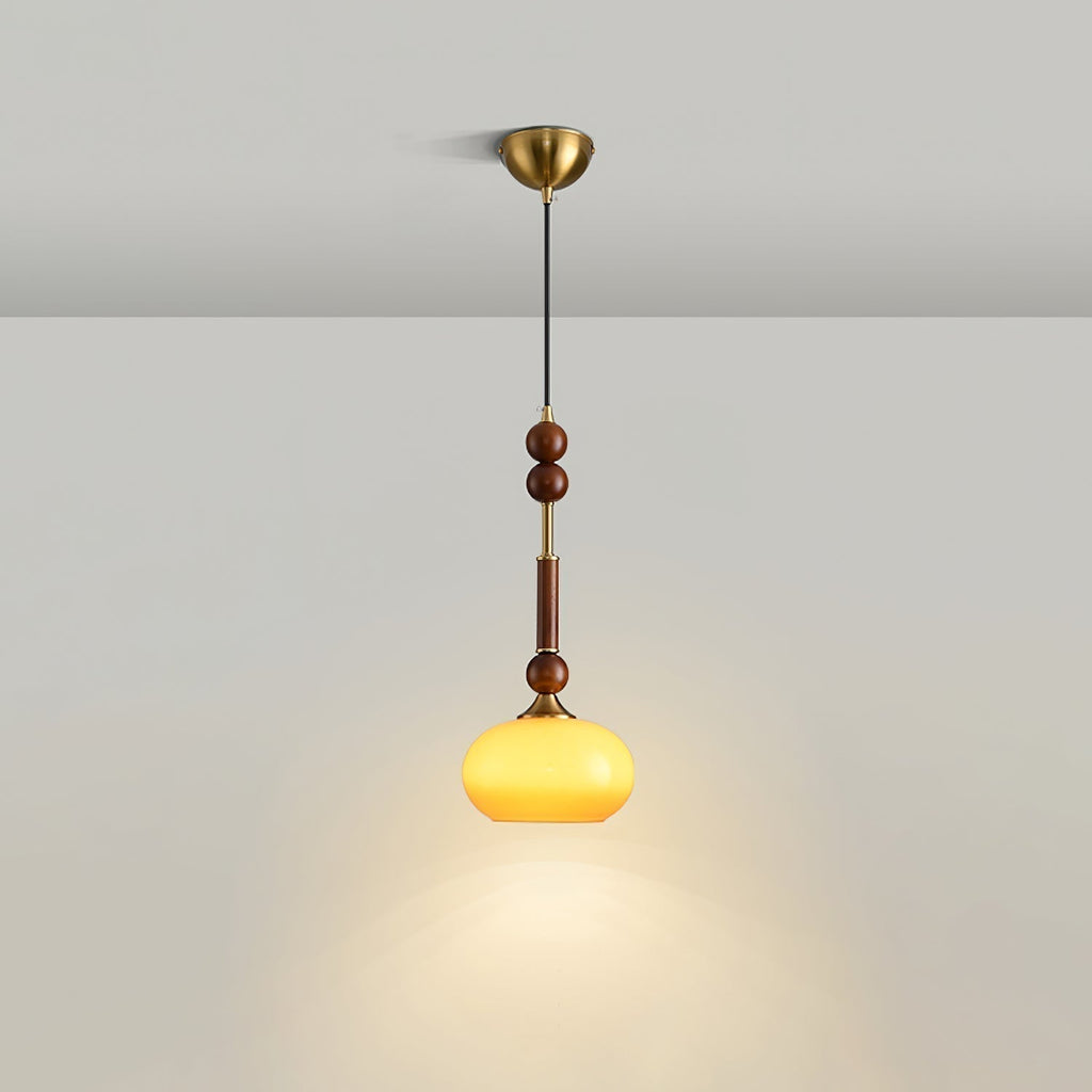 VeroLume Italian Style Pendant Lamp With Warm Glass Shade | Snurv