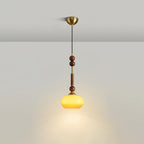 VeroLume Italian Style Pendant Lamp With Warm Glass Shade | Snurv