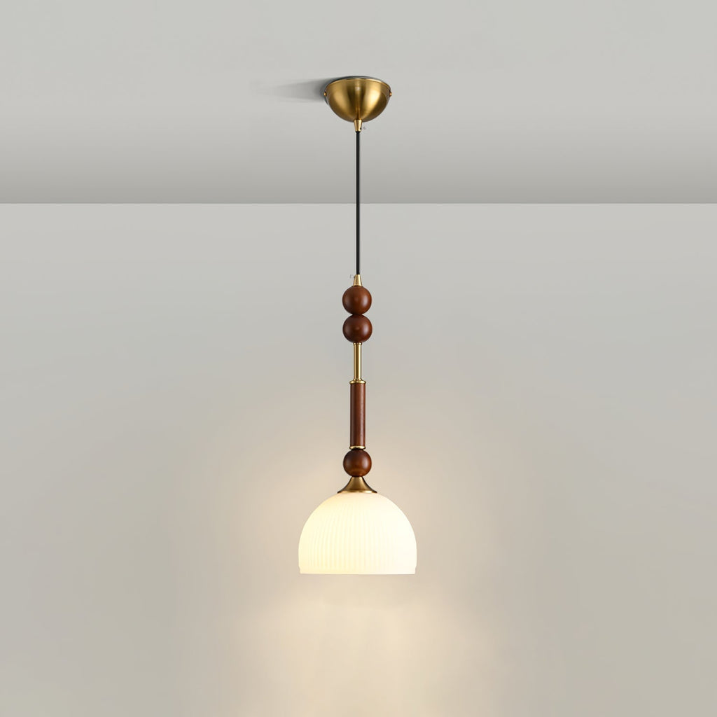 VeroLume Italian Style Pendant Lamp With Warm Glass Shade | Snurv