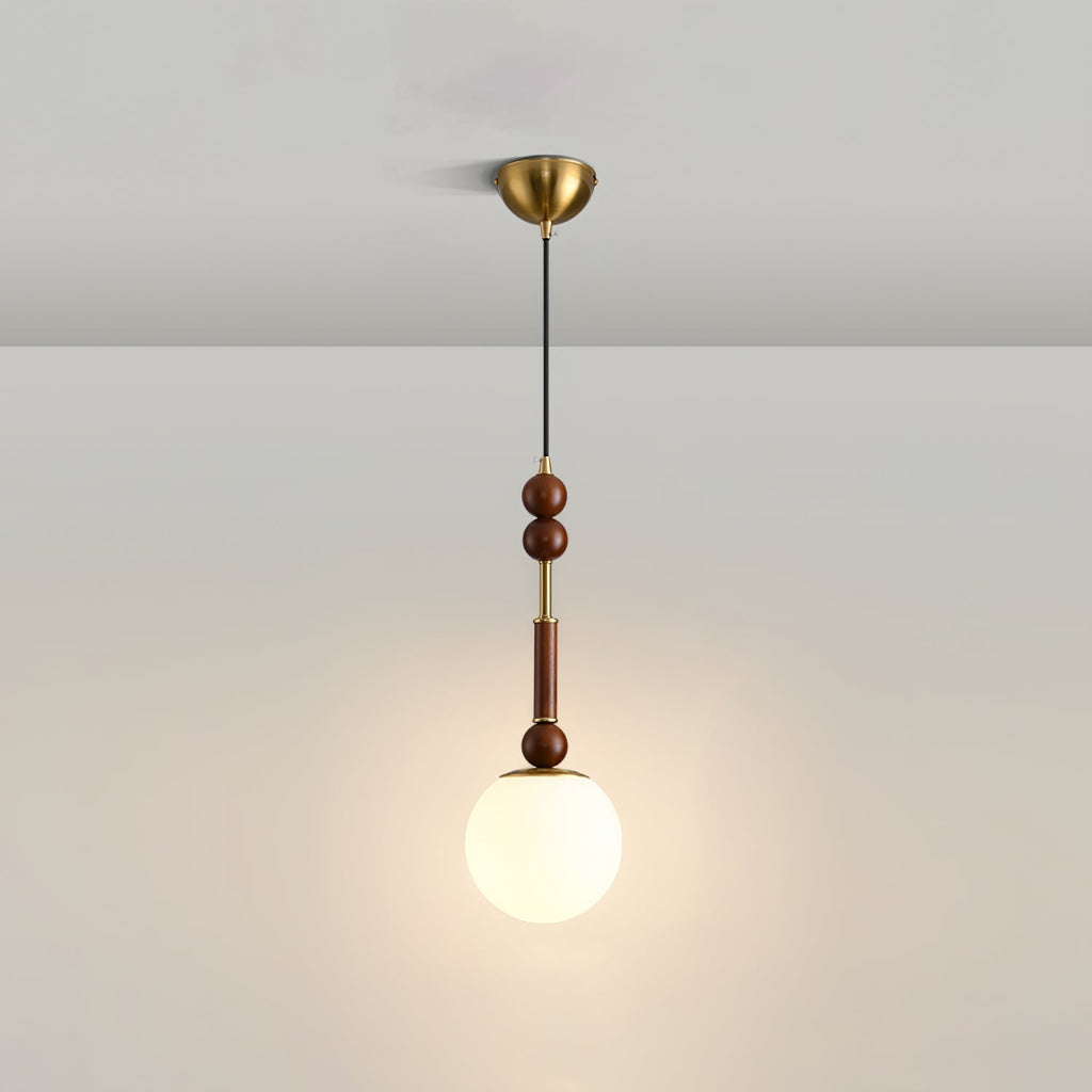 VeroLume Italian Style Pendant Lamp With Warm Glass Shade | Snurv