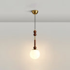 VeroLume Italian Style Pendant Lamp With Warm Glass Shade | Snurv