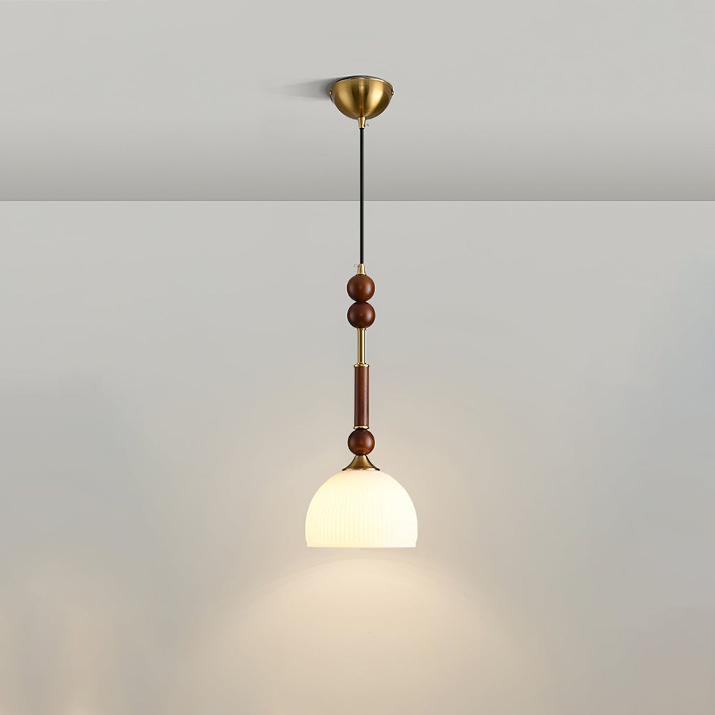 VeroLume Italian Style Pendant Lamp With Warm Glass Shade | Snurv
