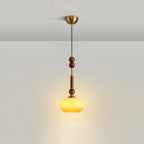 VeroLume Italian Style Pendant Lamp With Warm Glass Shade | Snurv
