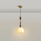 VeroLume Italian Style Pendant Lamp With Warm Glass Shade | Snurv