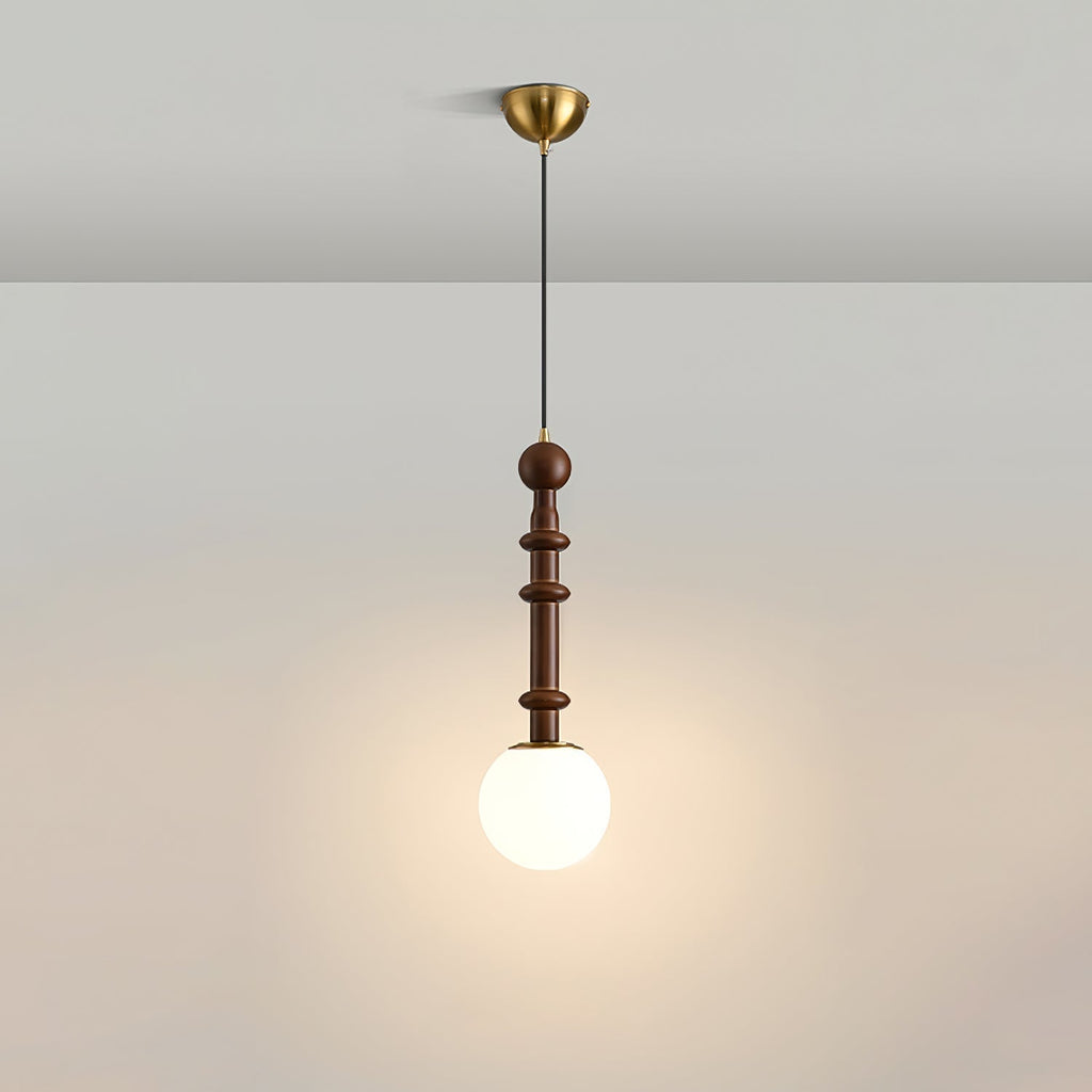 VeroLume Italian Style Pendant Lamp With Warm Glass Shade | Snurv