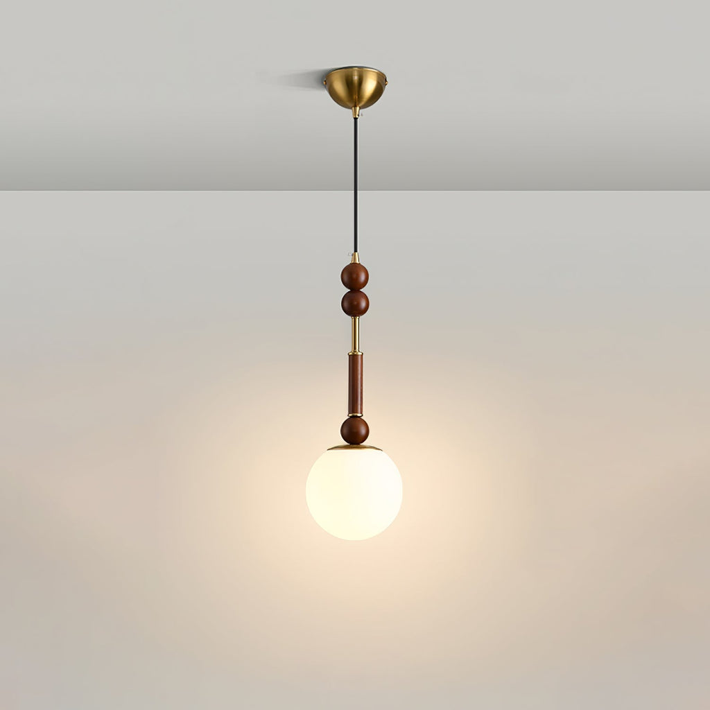 VeroLume Italian Style Pendant Lamp With Warm Glass Shade | Snurv