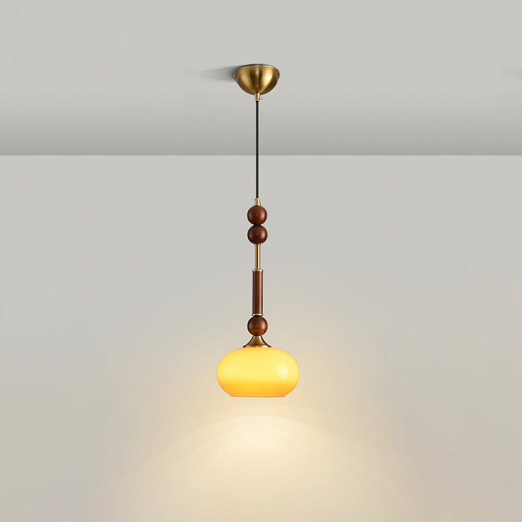 VeroLume Italian Style Pendant Lamp With Warm Glass Shade | Snurv