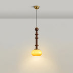 VeroLume Italian Style Pendant Lamp With Warm Glass Shade | Snurv