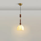 VeroLume Italian Style Pendant Lamp With Warm Glass Shade | Snurv