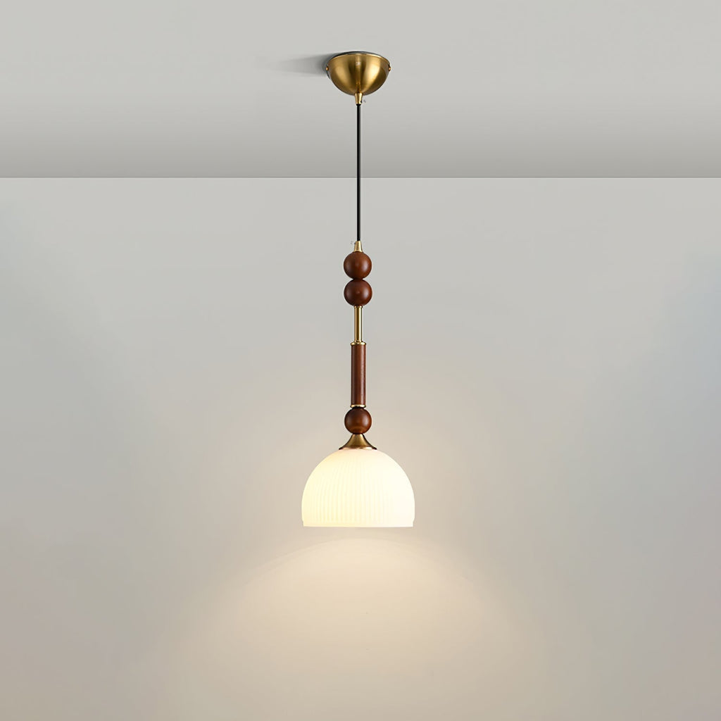 VeroLume Italian Style Pendant Lamp With Warm Glass Shade | Snurv