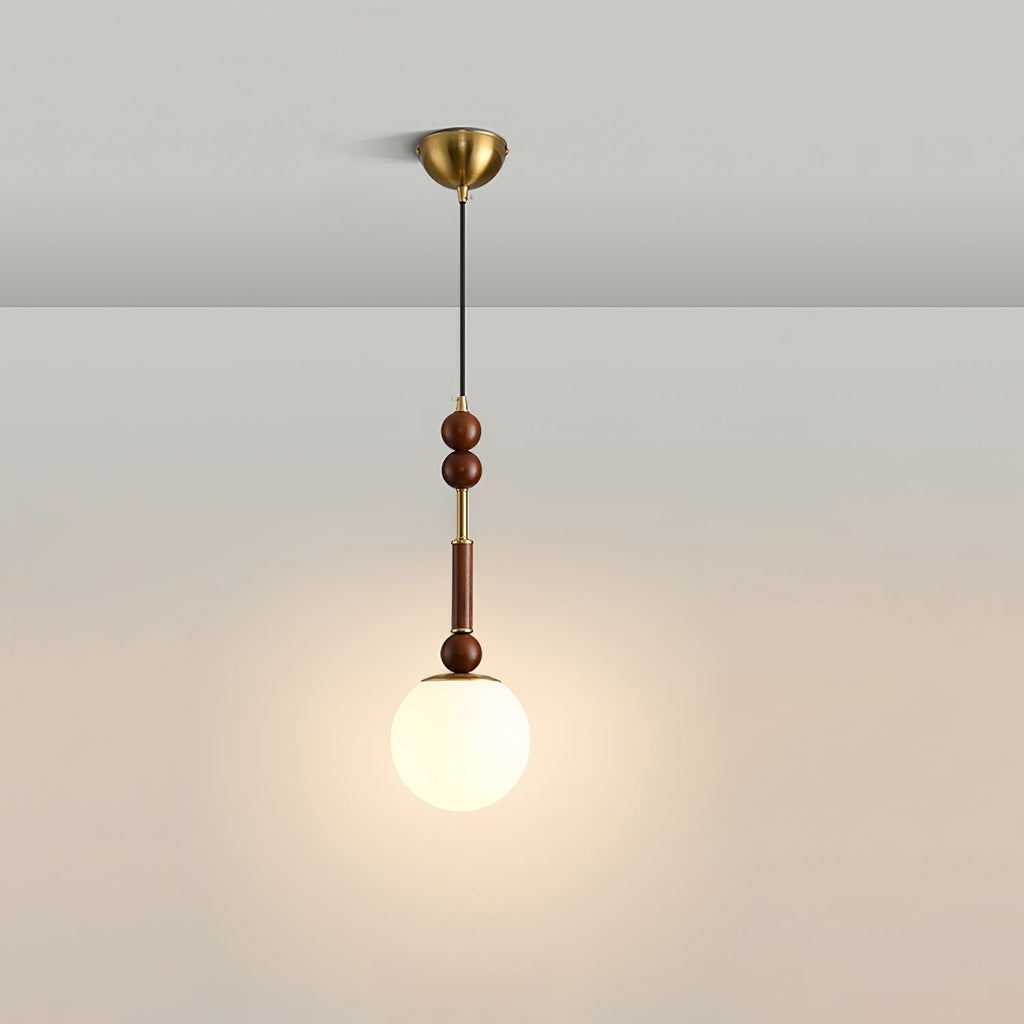 VeroLume Italian Style Pendant Lamp With Warm Glass Shade | Snurv