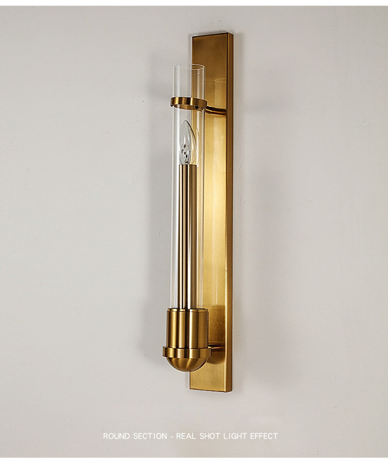 Luminor Modern LED American Style Wall Lamp In Golden Light | Snurv