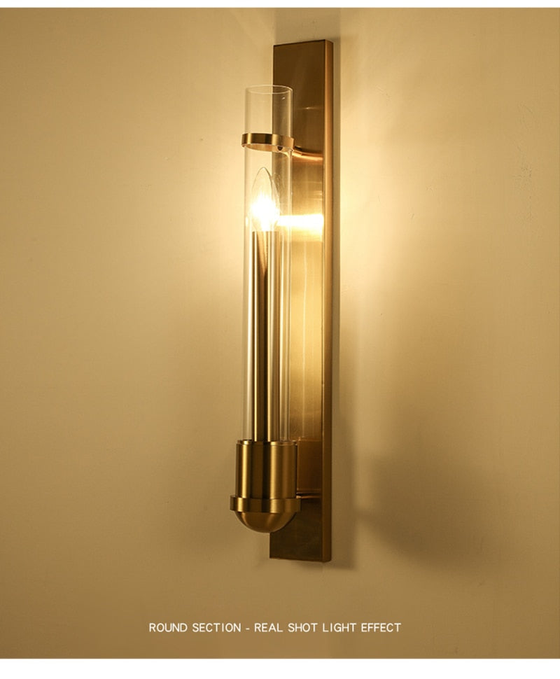 Luminor Modern LED American Style Wall Lamp In Golden Light | Snurv