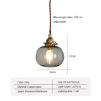 Caelum Glass Pendant Light With Retro Style For Small Spaces | Snurv