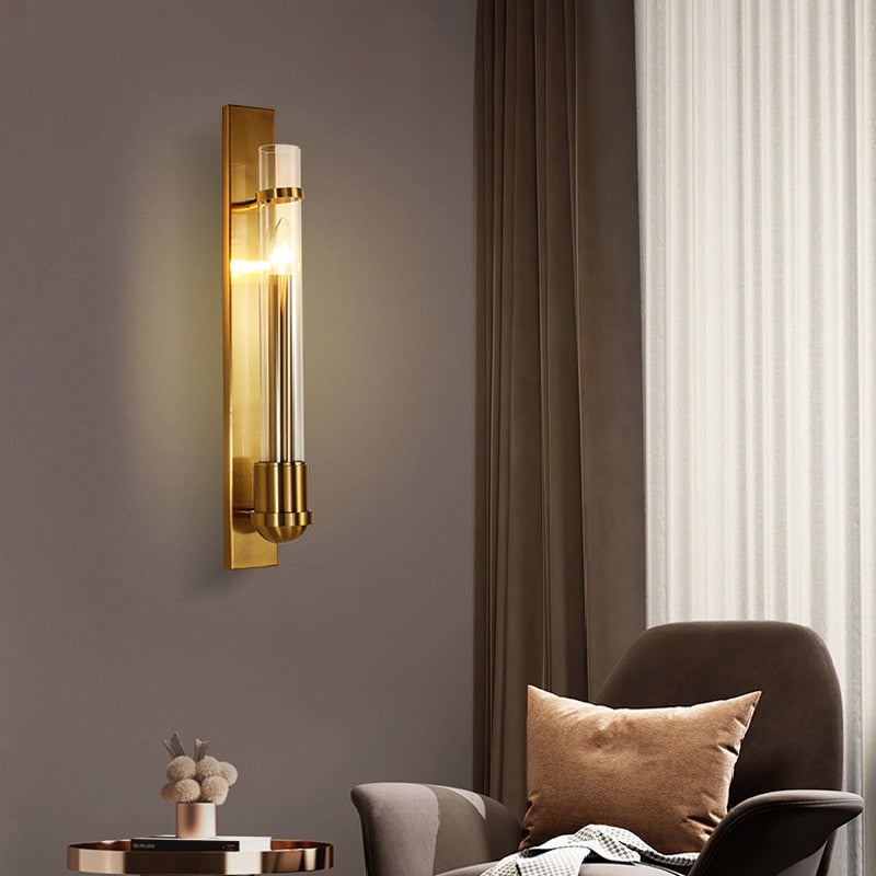 Luminor Modern LED American Style Wall Lamp In Golden Light | Snurv