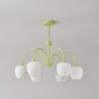 Candeeiro de teto Aurelo inspirado em tulipas com tons suaves | Snurv