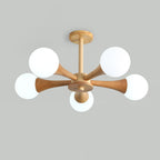 Kairo Wood Pendant Light Elegant Wooden Ceiling Fixture | Snurv