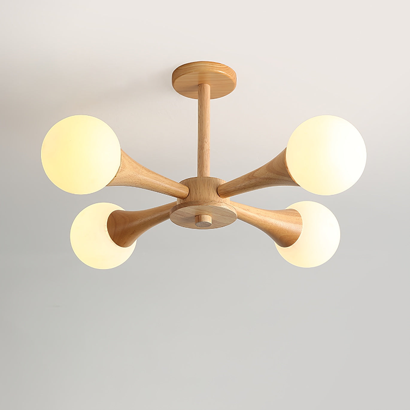 Kairo Wood Pendant Light Elegant Wooden Ceiling Fixture | Snurv