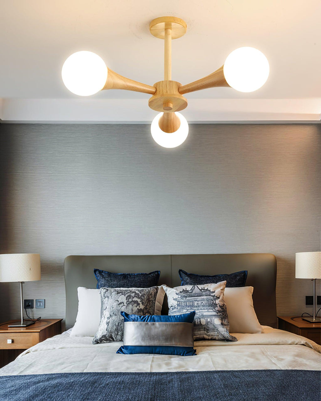 Kairo Wood Pendant Light Elegant Wooden Ceiling Fixture | Snurv