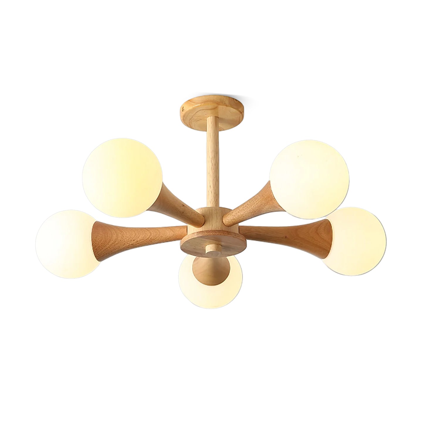 Kairo Wood Pendant Light Elegant Wooden Ceiling Fixture | Snurv