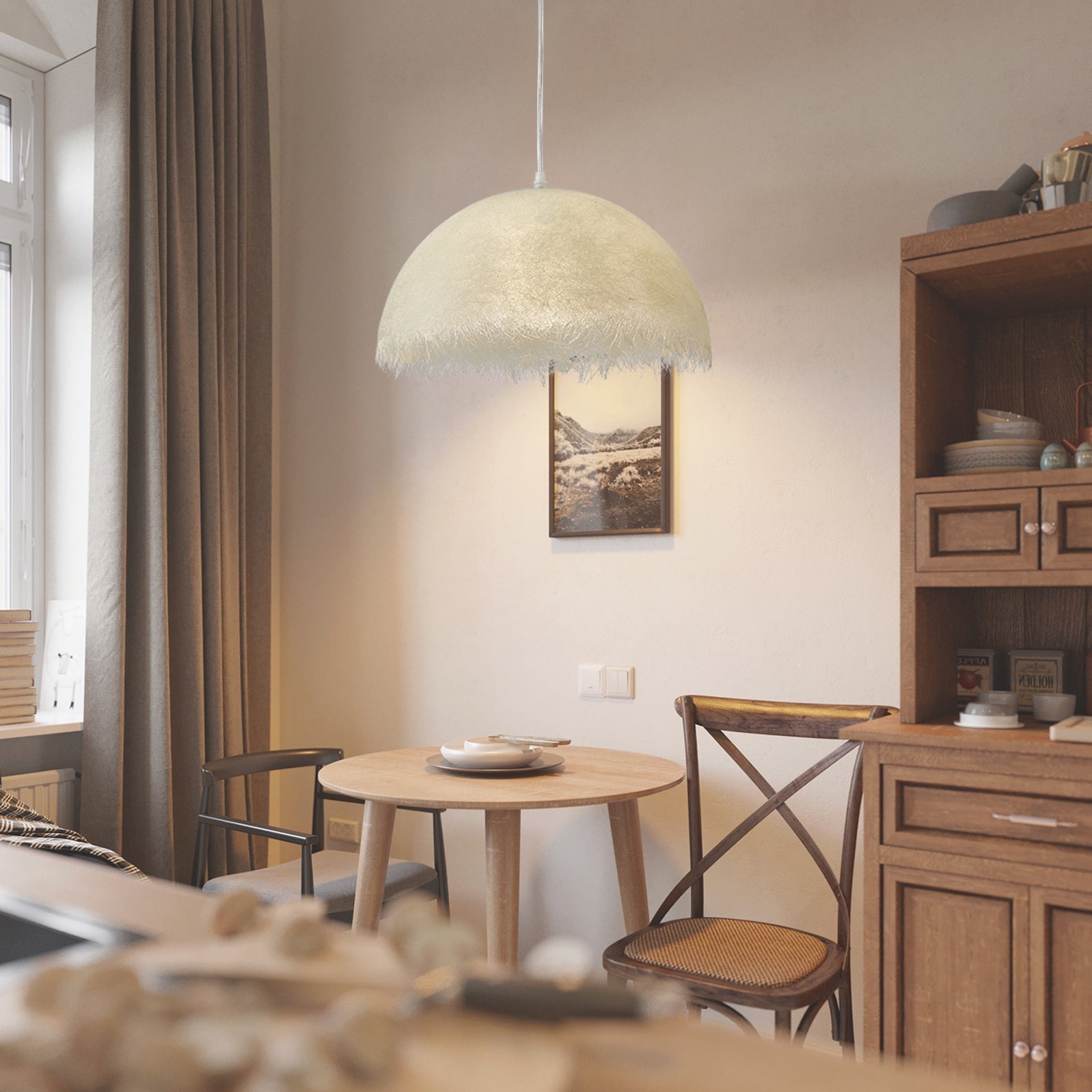 Aurelo minimalistisk hengelampe med epoksyharpiks og metall | Snurv