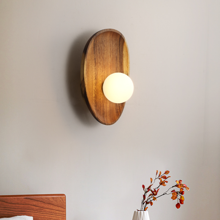 Verdara Wood Wall Lamp With Natural Warm Glow For Cozy Ambience | Snurv