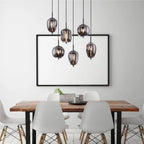 NoirLumen Pendant Lamp With Multiple Styles And Smoked Glass Bowls | Snurv