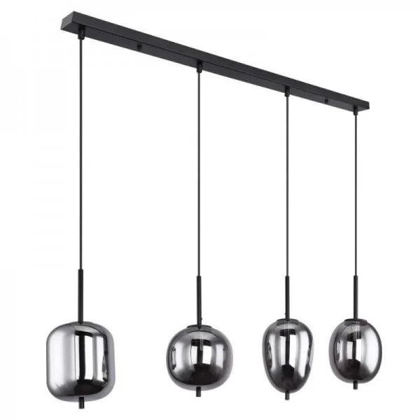 NoirLumen Pendant Lamp With Multiple Styles And Smoked Glass Bowls | Snurv