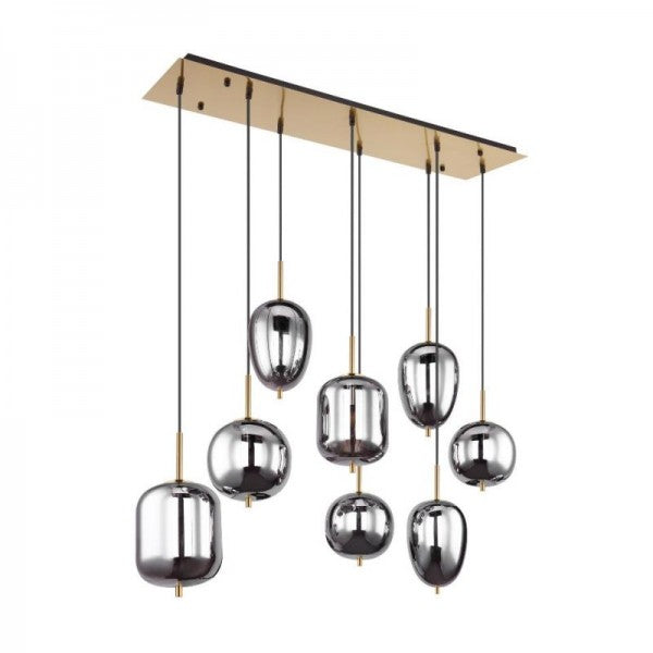 NoirLumen Pendant Lamp With Multiple Styles And Smoked Glass Bowls | Snurv