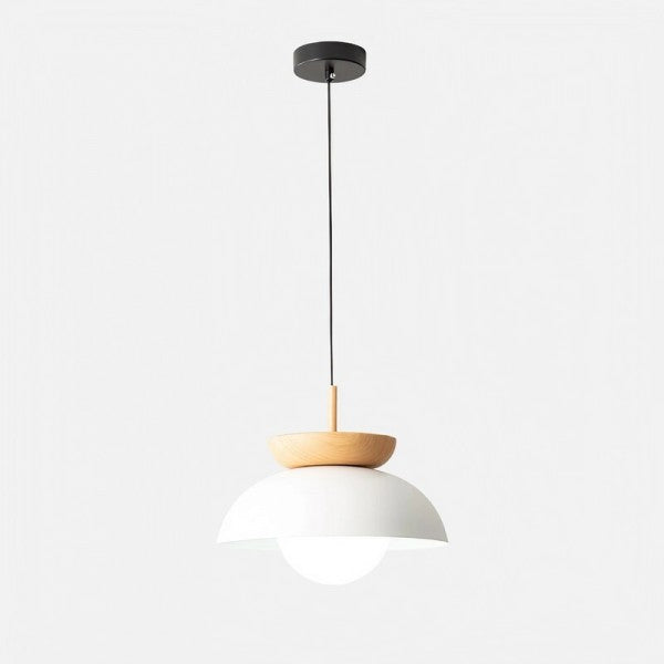 Nyara Half-Wood Nordic Pendant Lamp Semi-Circular And Spherical | Snurv